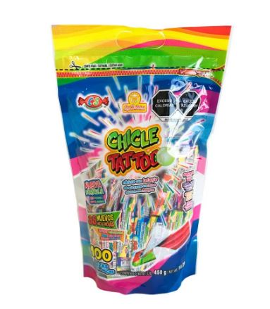 Chicle Las Delcias Tattoo Bolsa 100 Unidades